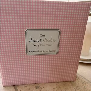 Hallmark Pink Baby Book and Sticker Calendar